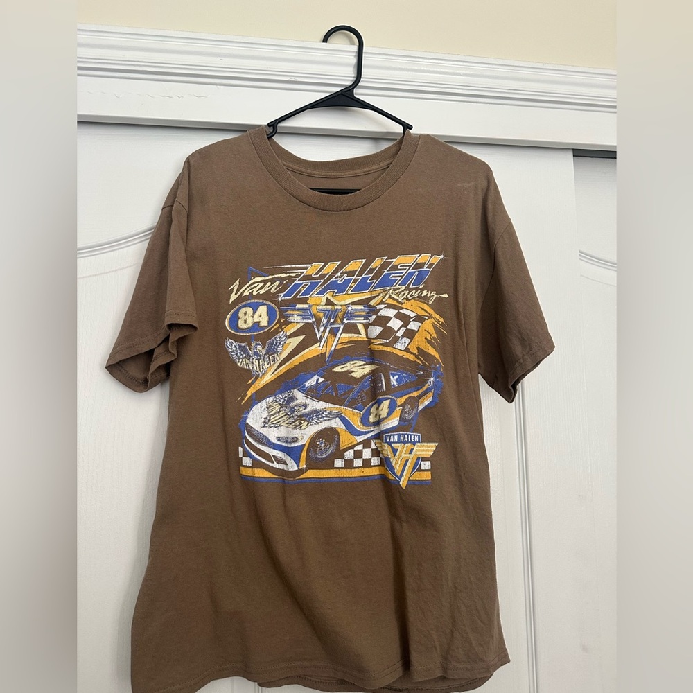 Brown Van Halen Racing Graphic Tee